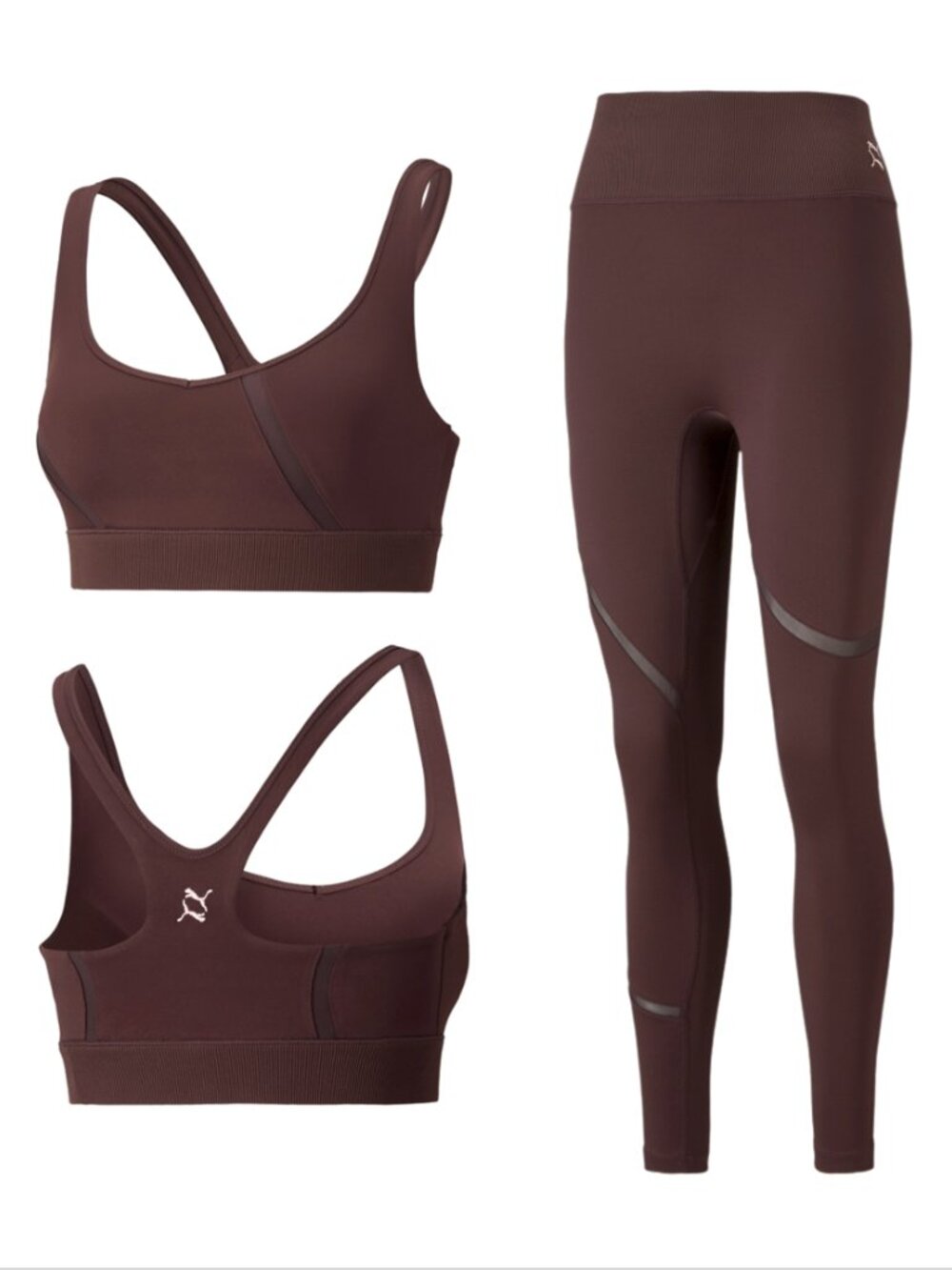 PUMA Exhale Mesh Curve Legging + Bra Matching Set S/XS NWT